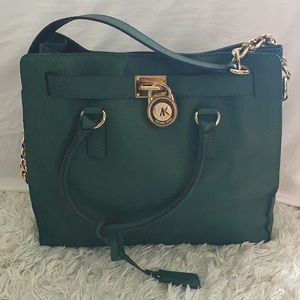 Michael Kors Hamilton Tote Bag - Forest Green